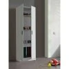 Dmora Armoire Multi-usage à Deux Portes, Couleur Blanche, 180 X 59 X 37 Cm, Modèle A -Banquette Soldes Magasin G CNF O29253509 C