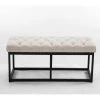 Banquette Amun B Tissu , Crème/100 Cm 1 Banquette Amun B Tissu , Crème/100 Cm -Banquette Soldes Magasin G CNF O67759272 C