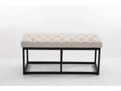 Banquette Amun B Tissu , Crème/100 Cm