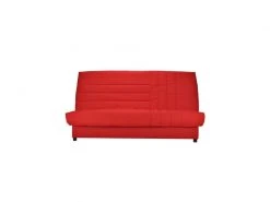 COMFORT_BULTEX Bultex Banquette Clic-clac 3 Places - Comfort Bultex - L 192 X P 95 Cm - Tissu Rouge