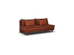 GPASPLUS Banquette Convertible 3 Places Massa - Tissu Rouge - L 195 X P 86 X H 82 Cm -Banquette Soldes Magasin G CNF P15769639 D