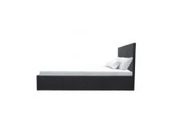 GPASPLUS Martin Lit Adulte 160 X 200 Cm + Coffre De Rangement - Simili Noir - Sommier Inclus -Banquette Soldes Magasin G CNF P59084323 E