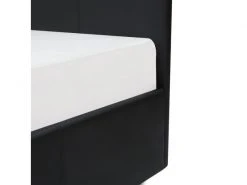 GPASPLUS Martin Lit Adulte 160 X 200 Cm + Coffre De Rangement - Simili Noir - Sommier Inclus -Banquette Soldes Magasin G CNF P59084323 F