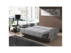 Alton - Canapé Clic Clac Convertible En Tissu Gris -Banquette Soldes Magasin G CNF Q45413915 D
