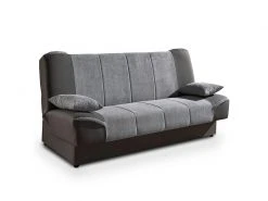 Alton - Canapé Clic Clac Convertible En Tissu Gris -Banquette Soldes Magasin G CNF Q45413915 E