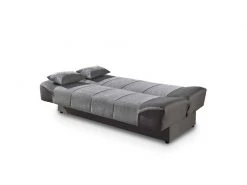 Alton - Canapé Clic Clac Convertible En Tissu Gris -Banquette Soldes Magasin G CNF Q45413915 F