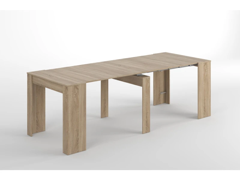 Dmora Table-console Multifonction Extensible, Couleur 90 Chêne Canadien, 90 X 78 X 51 Cm 3 Dmora Table-console Multifonction Extensible, Couleur 90 Chêne Canadien, 90 X 78 X 51 Cm
