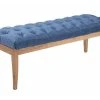 Banc Ramses Tissu Pieds Antique Clair , Bleu/120 Cm 1 Banc Ramses Tissu Pieds Antique Clair , Bleu/120 Cm -Banquette Soldes Magasin G CNF Q76679612 B