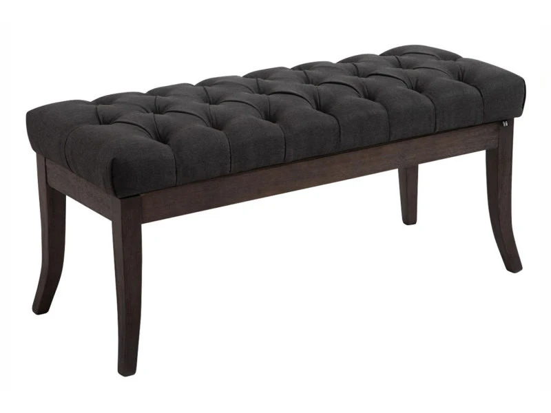 Banc Ramses Tissu Antique Sombre , Gris Foncé/100 Cm 3 Banc Ramses Tissu Antique Sombre , Gris Foncé/100 Cm