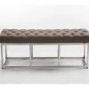 Banc Amun E En Tissu , Taupe/120 Cm
