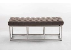 Banc Amun E En Tissu , Taupe/120 Cm