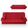Maddy - Banquette Clic Clac Convertible En Tissu Rouge