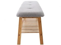 Banquette Marne En Tissu Avec Pieds Carrés En Bois De Bambou , Gris/120 Cm 8 Banquette Marne En Tissu Avec Pieds Carrés En Bois De Bambou , Gris/120 Cm -Banquette Soldes Magasin G CNF T26069432 D