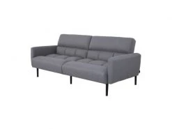 GPASPLUS Prisca Canapé Convertible Clic-clac 3 Places - Tissu Gris - L 209 X P 91,5 X H 81,5 Cm -Banquette Soldes Magasin G CNF T53736730 D