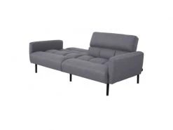 GPASPLUS Prisca Canapé Convertible Clic-clac 3 Places - Tissu Gris - L 209 X P 91,5 X H 81,5 Cm -Banquette Soldes Magasin G CNF T53736730 E