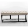Banquette Amun B Tissu , Crème/120 Cm -Banquette Soldes Magasin G CNF T60644482 C