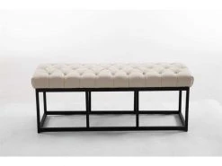 Banquette Amun B Tissu , Crème/120 Cm