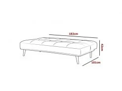 Meghan - Banquette Clic Clac Scandinave 3 Places Bleu -Banquette Soldes Magasin G CNF T66144076 F