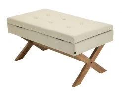 Banquette Namaro En Tissu Avec Espace De Rangement Pieds Bois De Caoutchouc , Crème/antique Clair 7 Banquette Namaro En Tissu Avec Espace De Rangement Pieds Bois De Caoutchouc , Crème/antique Clair -Banquette Soldes Magasin G CNF U52807370 E