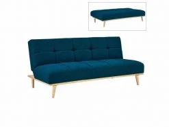 Banquette Clic Clac Scandinave 3 Places Bleu Jessy