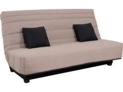 GPASPLUS Convertible Clic-clac Ub Design Axel-cc-130-p-taupe -Banquette Soldes Magasin G CNF U92417334 D
