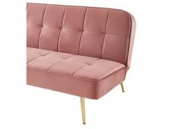 Banquette Aroma En Velours Vieux Rose 3 Places Convertible 9 Banquette Aroma En Velours Vieux Rose 3 Places Convertible -Banquette Soldes Magasin G CNF U95533524 D