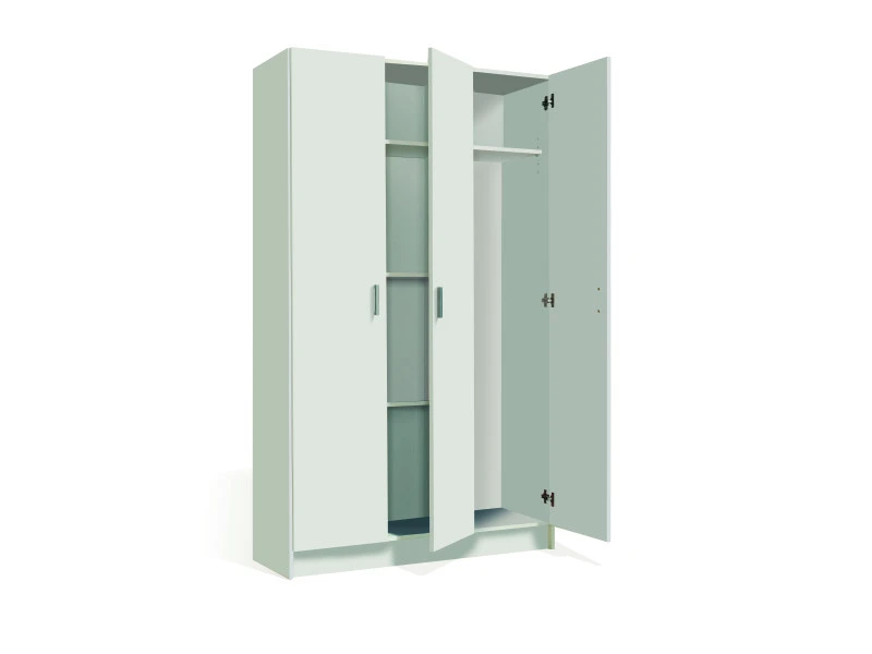 Armoire Multifonction Dmora Gaia Avec Trois Portes Et Quatre étagères Réglables, Couleur Blanche Brillante, Mesures 180 X 109 X 37 Cm 3 Armoire Multifonction Dmora Gaia Avec Trois Portes Et Quatre étagères Réglables, Couleur Blanche Brillante, Mesures 180 X 109 X 37 Cm