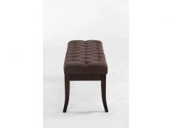 Banc Ramses Tissu Antique Sombre , Marron/100 Cm