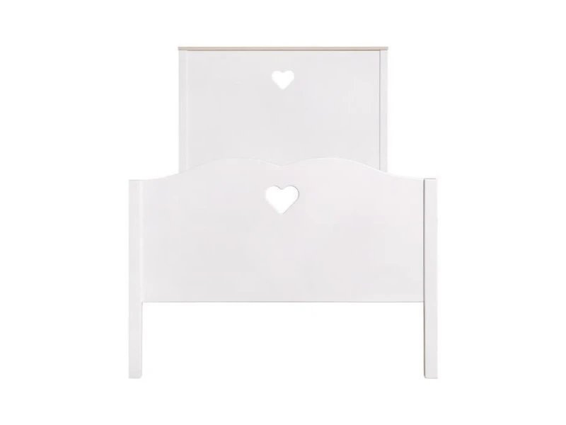 GPASPLUS Haro Lit Enfant - Mdf Et Pin Massif - Decor Chene Et Laque Blanc - Sommier Inclus - 90 X 190 Cm 4 GPASPLUS Haro Lit Enfant - Mdf Et Pin Massif - Decor Chene Et Laque Blanc - Sommier Inclus - 90 X 190 Cm – Image 2