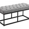 Banquette Amun B Tissu , Gris/100 Cm 2 Banquette Amun B Tissu , Gris/100 Cm -Banquette Soldes Magasin G CNF Y22864648 B