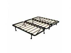 Banquette Lit Bz 140x190 Cm En Tissu Bleu Et Matelas 12 Cm - Cyriac -Banquette Soldes Magasin G CNF Y23189629 F