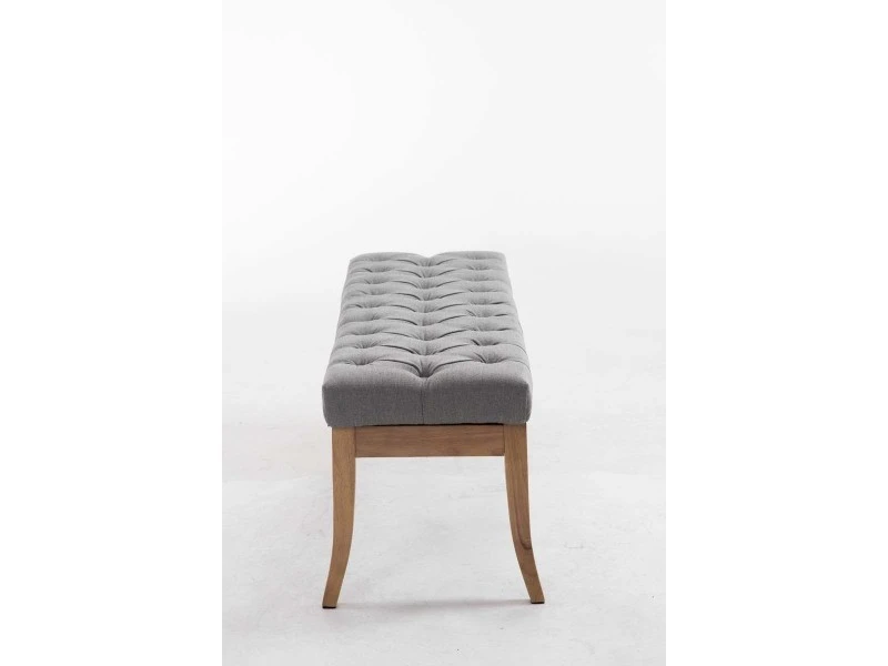 Banc Ramses Tissu Pieds Antique Clair , Gris/120 Cm 5 Banc Ramses Tissu Pieds Antique Clair , Gris/120 Cm – Image 3