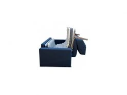 Amsterdam2 3p Cv160x200 Tissu Londa Col 41 Bleu Foncemat H18 Cm 218x105xh98cm -Banquette Soldes Magasin G CNF Y35911622 C