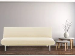 Housse Canapé Clic Clac élastique Eiffel Textile Milan Beige -Banquette Soldes Magasin G CNF Y41300392 E