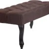 Banquette Brest En Tissu Avec Piètement Antique Sombre , Marron/100 Cm -Banquette Soldes Magasin G CNF Y72818621 B