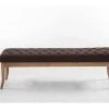 Banc Ramses Tissu Pieds Antique Clair , Marron/150 Cm -Banquette Soldes Magasin G CNF Z91061693 C